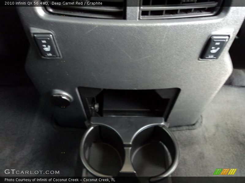 Deep Garnet Red / Graphite 2010 Infiniti QX 56 4WD