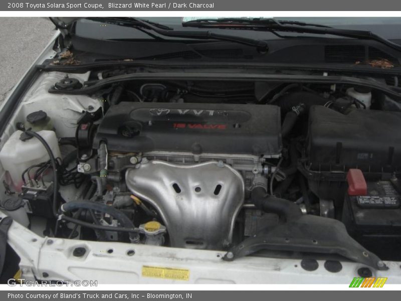 Blizzard White Pearl / Dark Charcoal 2008 Toyota Solara Sport Coupe
