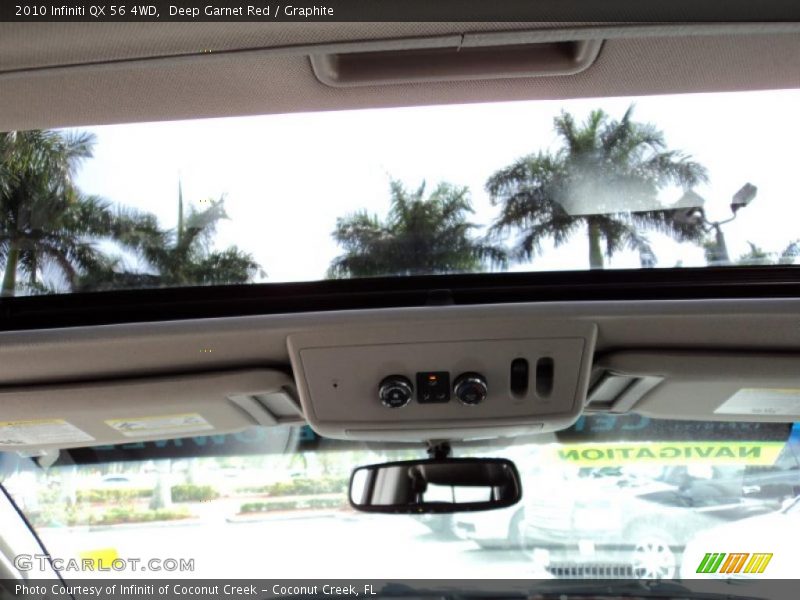 Deep Garnet Red / Graphite 2010 Infiniti QX 56 4WD
