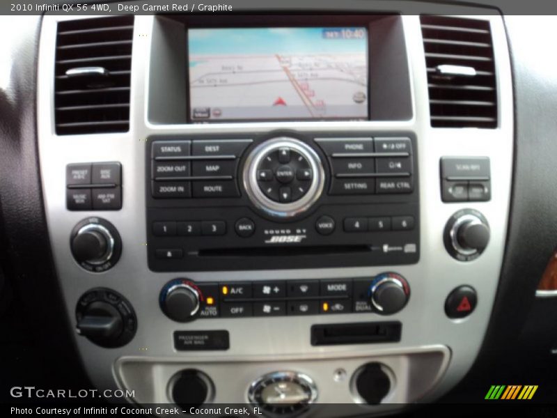 Deep Garnet Red / Graphite 2010 Infiniti QX 56 4WD