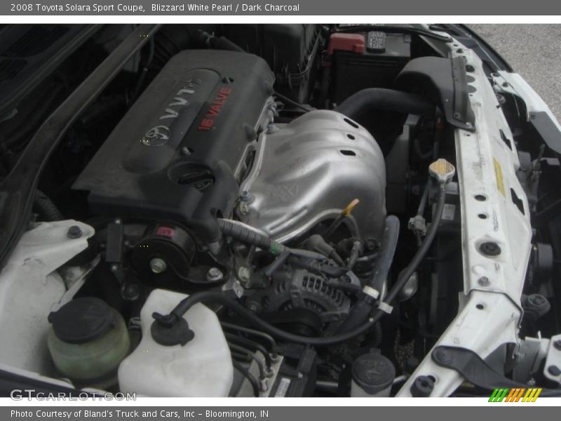 Blizzard White Pearl / Dark Charcoal 2008 Toyota Solara Sport Coupe