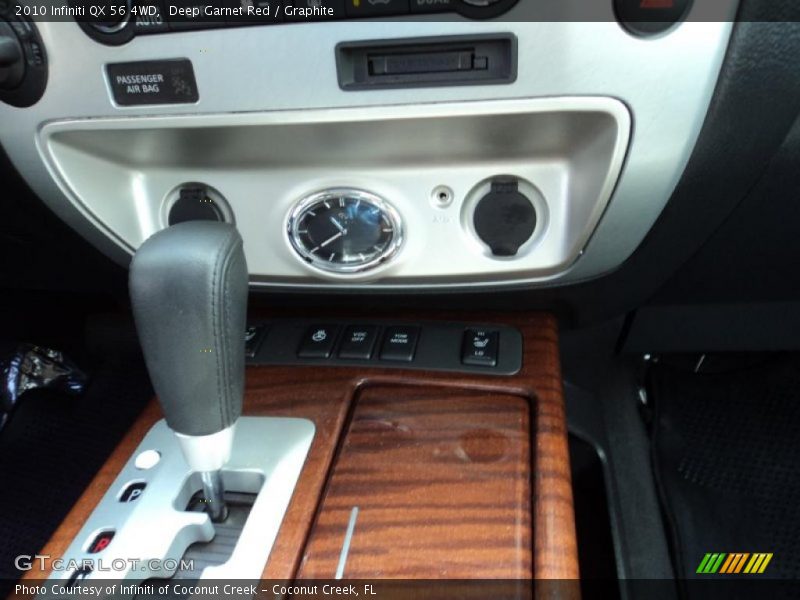 Deep Garnet Red / Graphite 2010 Infiniti QX 56 4WD