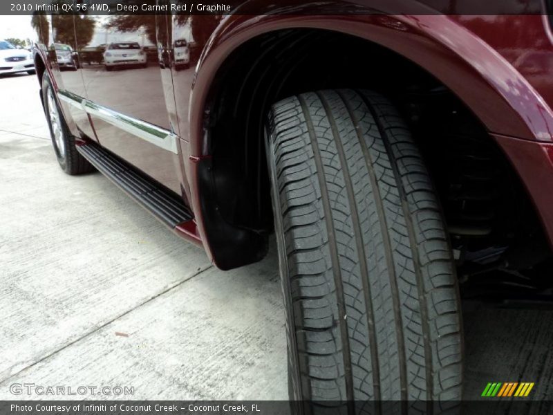 Deep Garnet Red / Graphite 2010 Infiniti QX 56 4WD