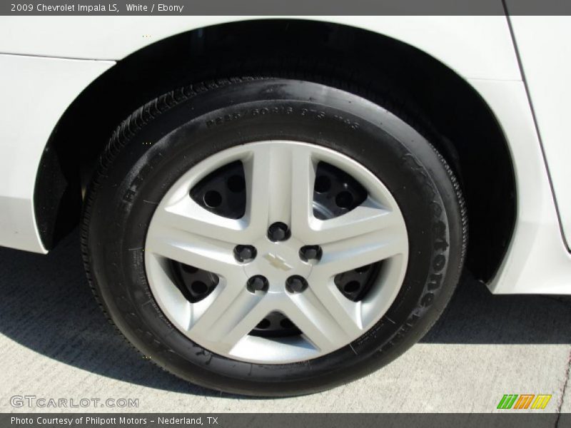 White / Ebony 2009 Chevrolet Impala LS