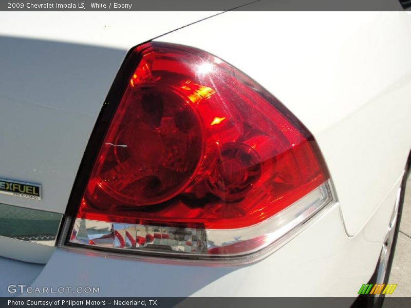 White / Ebony 2009 Chevrolet Impala LS