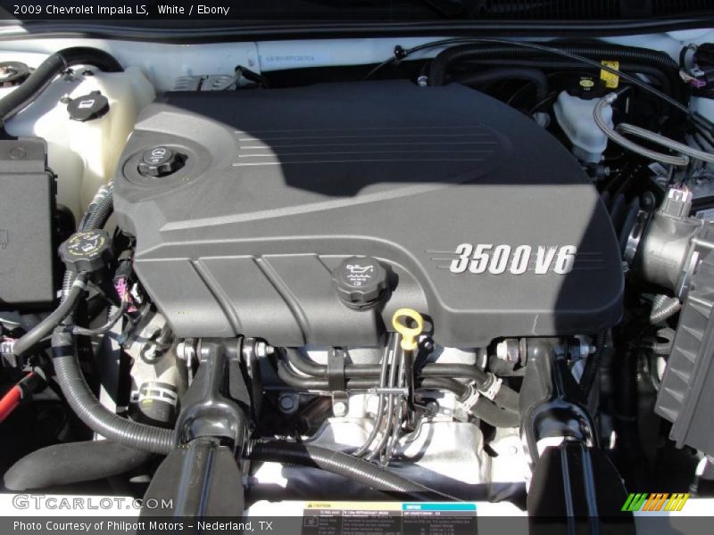 White / Ebony 2009 Chevrolet Impala LS