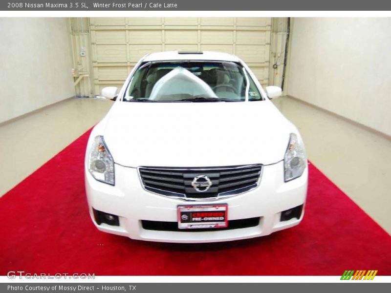 Winter Frost Pearl / Cafe Latte 2008 Nissan Maxima 3.5 SL