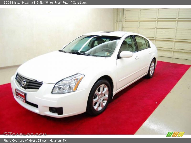 Winter Frost Pearl / Cafe Latte 2008 Nissan Maxima 3.5 SL