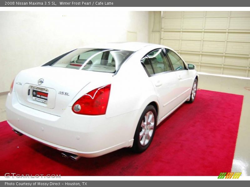 Winter Frost Pearl / Cafe Latte 2008 Nissan Maxima 3.5 SL
