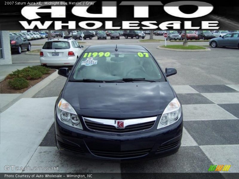 Midnight Blue Metallic / Gray 2007 Saturn Aura XE