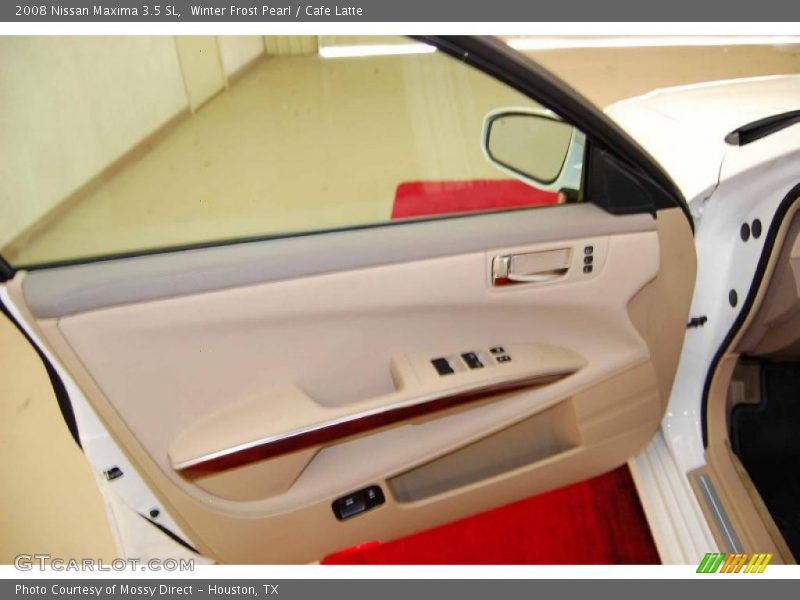 Winter Frost Pearl / Cafe Latte 2008 Nissan Maxima 3.5 SL