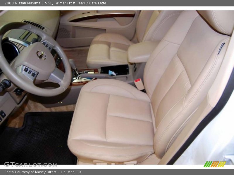 Winter Frost Pearl / Cafe Latte 2008 Nissan Maxima 3.5 SL