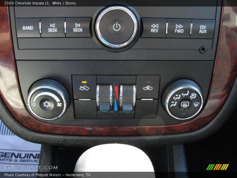 White / Ebony 2009 Chevrolet Impala LS