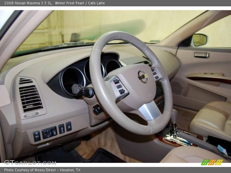 Winter Frost Pearl / Cafe Latte 2008 Nissan Maxima 3.5 SL