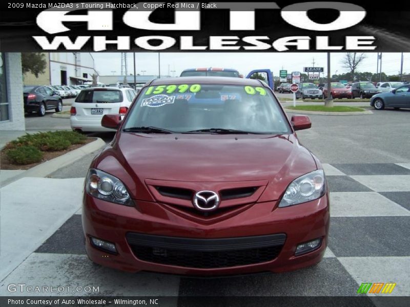 Copper Red Mica / Black 2009 Mazda MAZDA3 s Touring Hatchback