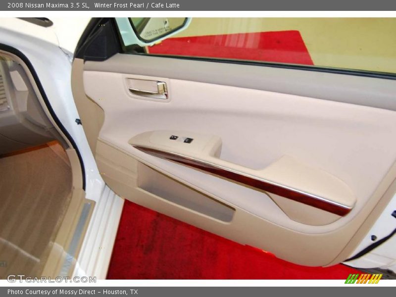 Winter Frost Pearl / Cafe Latte 2008 Nissan Maxima 3.5 SL