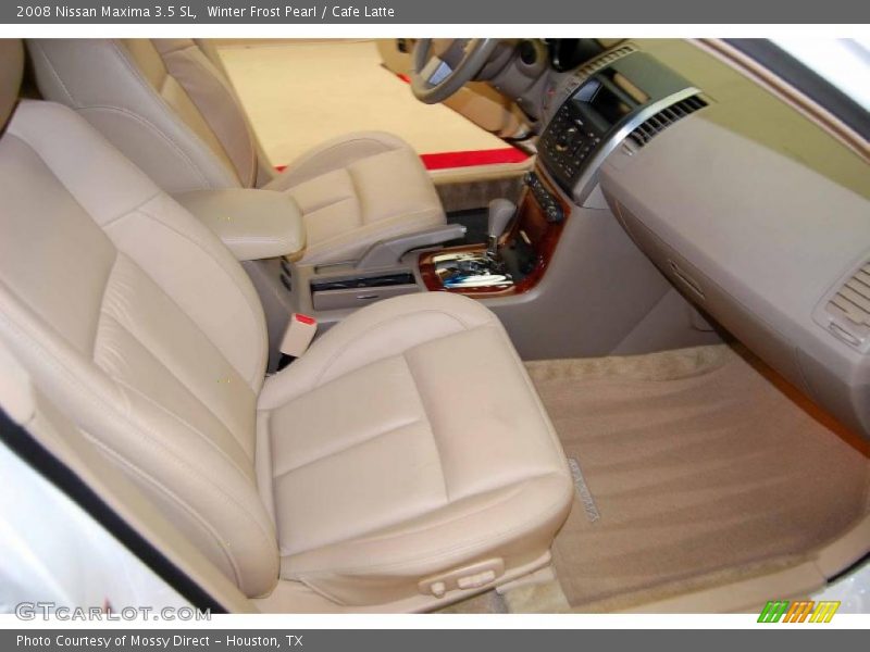Winter Frost Pearl / Cafe Latte 2008 Nissan Maxima 3.5 SL