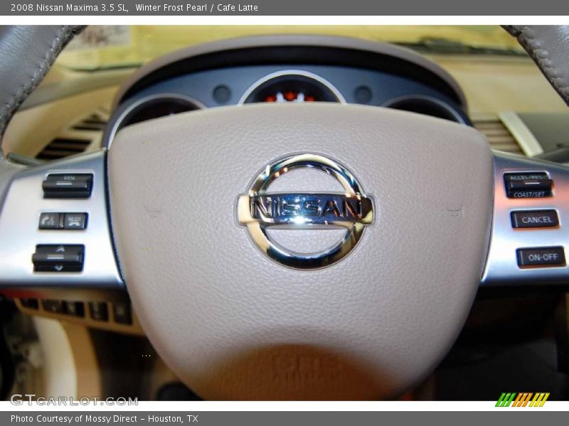Winter Frost Pearl / Cafe Latte 2008 Nissan Maxima 3.5 SL