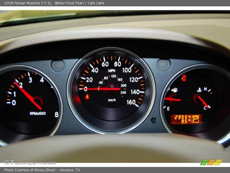 Winter Frost Pearl / Cafe Latte 2008 Nissan Maxima 3.5 SL