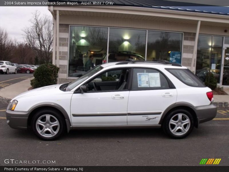 Aspen White / Gray 2004 Subaru Impreza Outback Sport Wagon