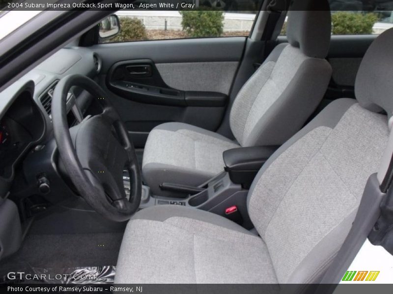 Aspen White / Gray 2004 Subaru Impreza Outback Sport Wagon