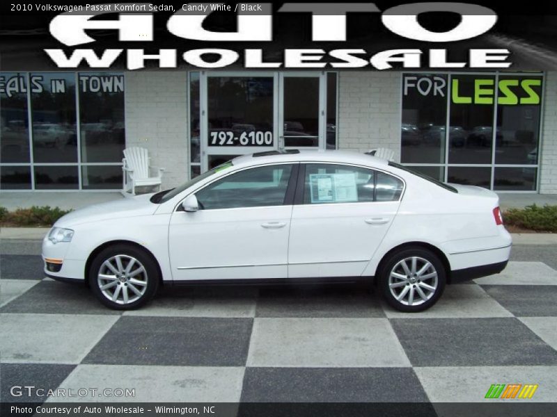 Candy White / Black 2010 Volkswagen Passat Komfort Sedan