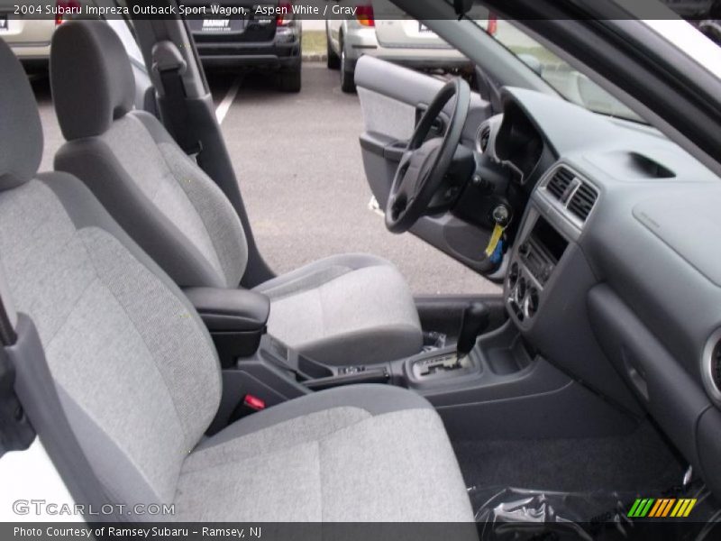 Aspen White / Gray 2004 Subaru Impreza Outback Sport Wagon