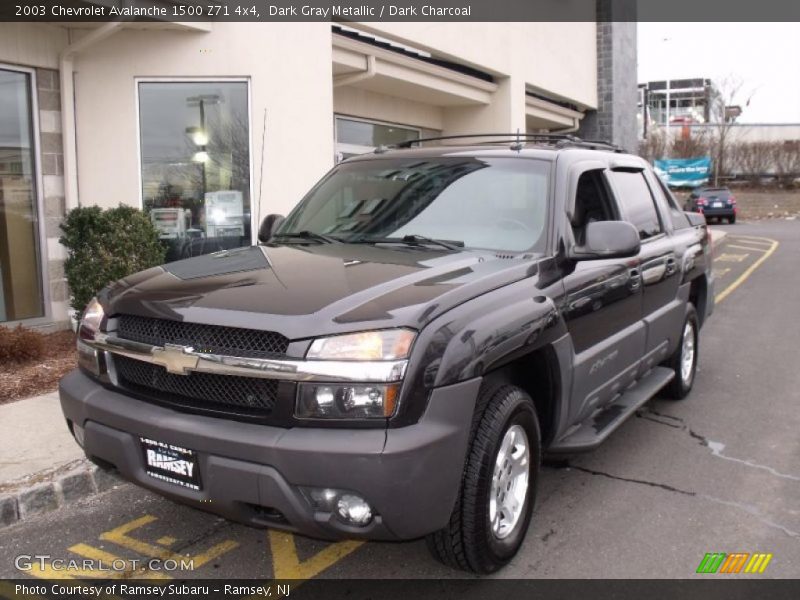 Dark Gray Metallic / Dark Charcoal 2003 Chevrolet Avalanche 1500 Z71 4x4