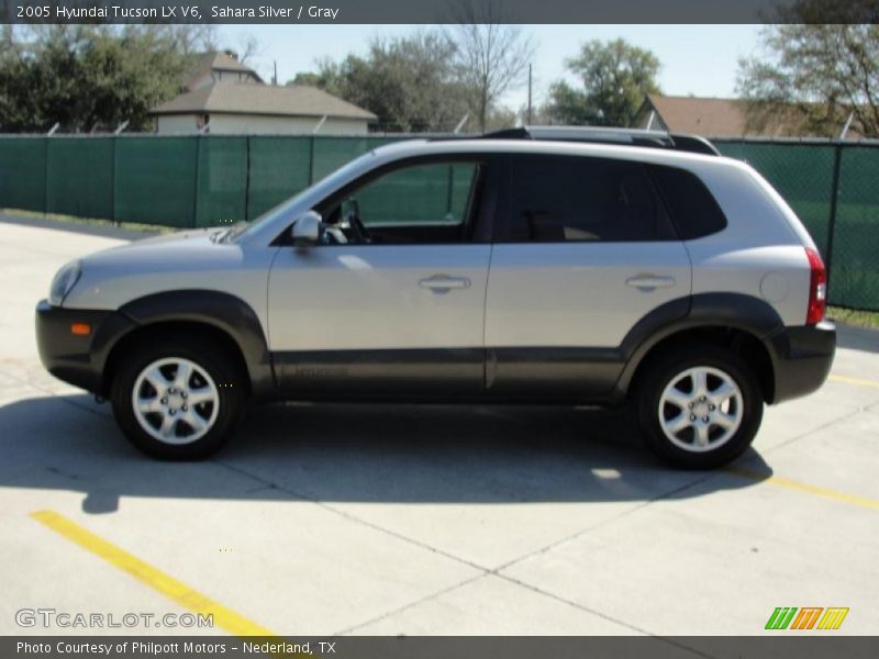 Sahara Silver / Gray 2005 Hyundai Tucson LX V6
