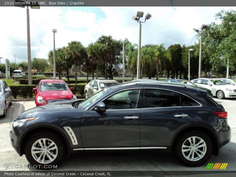 Blue Slate / Graphite 2010 Infiniti FX 35 AWD