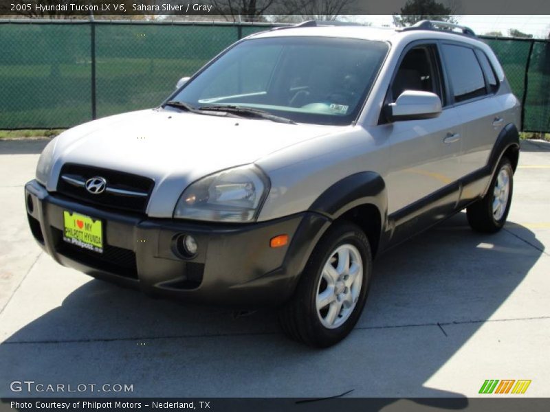 Sahara Silver / Gray 2005 Hyundai Tucson LX V6