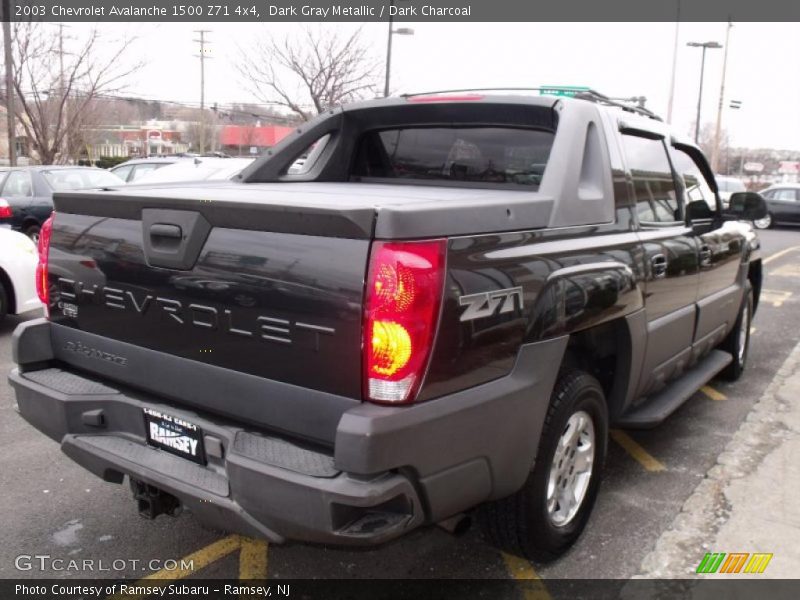 Dark Gray Metallic / Dark Charcoal 2003 Chevrolet Avalanche 1500 Z71 4x4