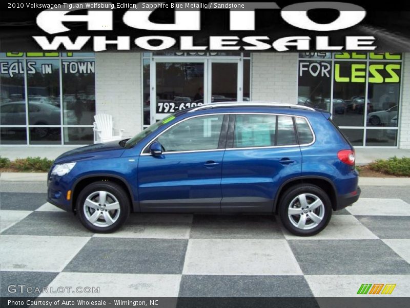 Sapphire Blue Metallic / Sandstone 2010 Volkswagen Tiguan Wolfsburg Edition
