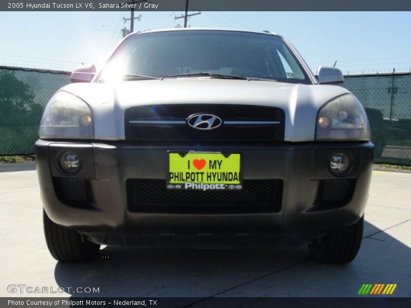 Sahara Silver / Gray 2005 Hyundai Tucson LX V6
