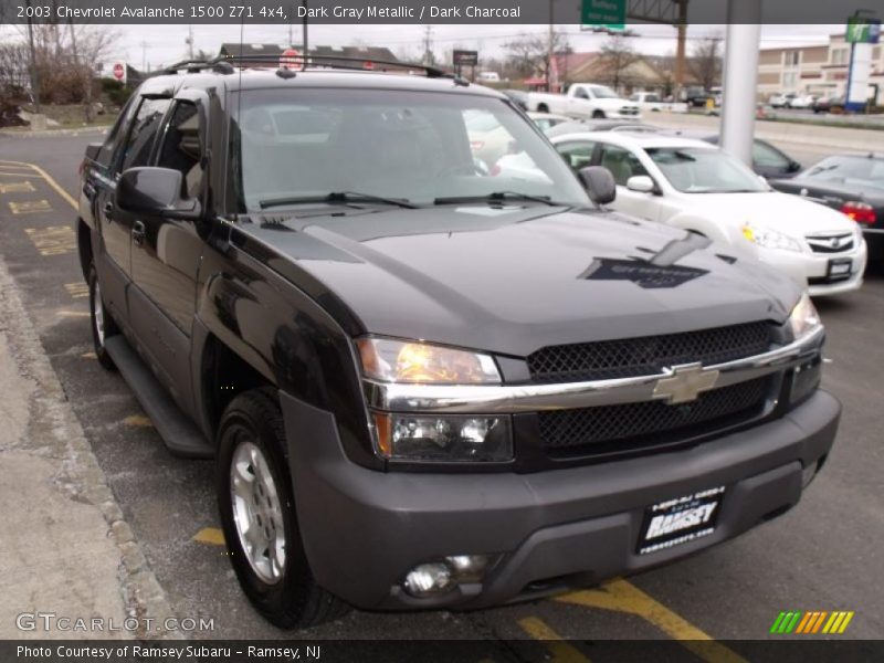 Dark Gray Metallic / Dark Charcoal 2003 Chevrolet Avalanche 1500 Z71 4x4