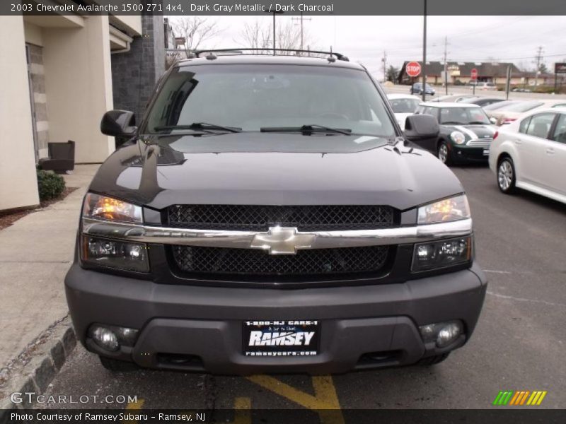 Dark Gray Metallic / Dark Charcoal 2003 Chevrolet Avalanche 1500 Z71 4x4