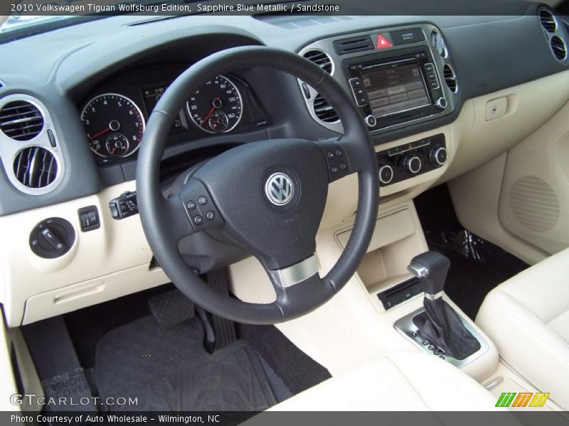 Sapphire Blue Metallic / Sandstone 2010 Volkswagen Tiguan Wolfsburg Edition