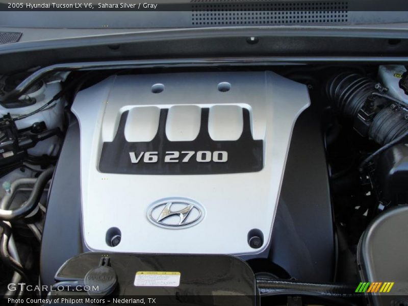 Sahara Silver / Gray 2005 Hyundai Tucson LX V6