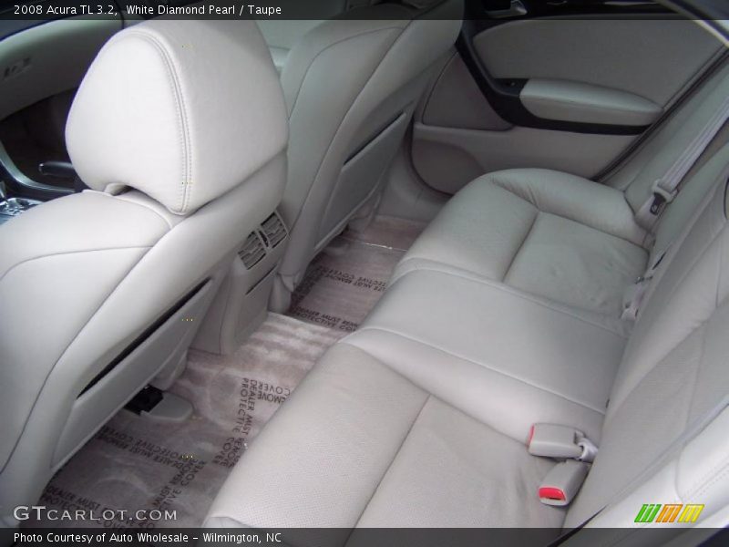 White Diamond Pearl / Taupe 2008 Acura TL 3.2