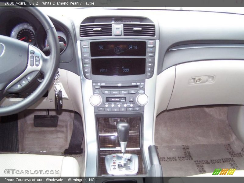 White Diamond Pearl / Taupe 2008 Acura TL 3.2