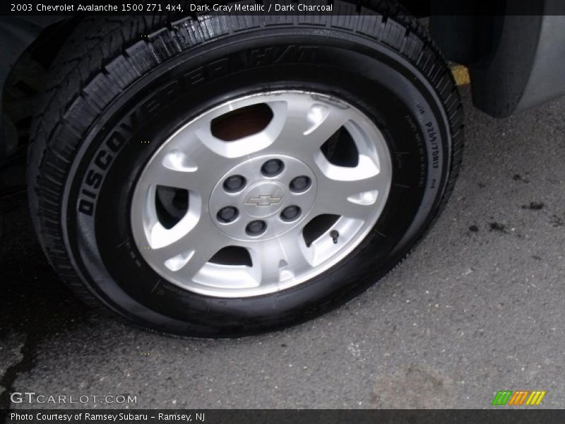 Dark Gray Metallic / Dark Charcoal 2003 Chevrolet Avalanche 1500 Z71 4x4