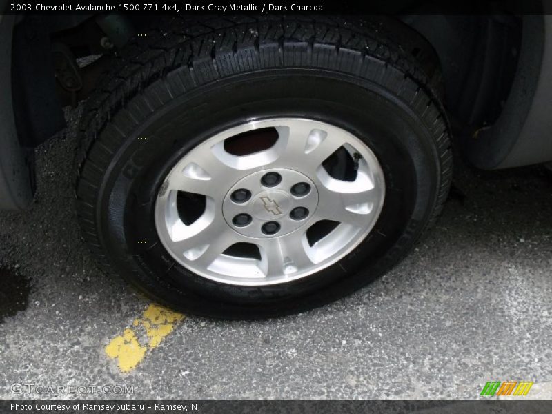 Dark Gray Metallic / Dark Charcoal 2003 Chevrolet Avalanche 1500 Z71 4x4