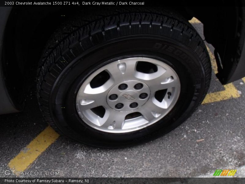 Dark Gray Metallic / Dark Charcoal 2003 Chevrolet Avalanche 1500 Z71 4x4