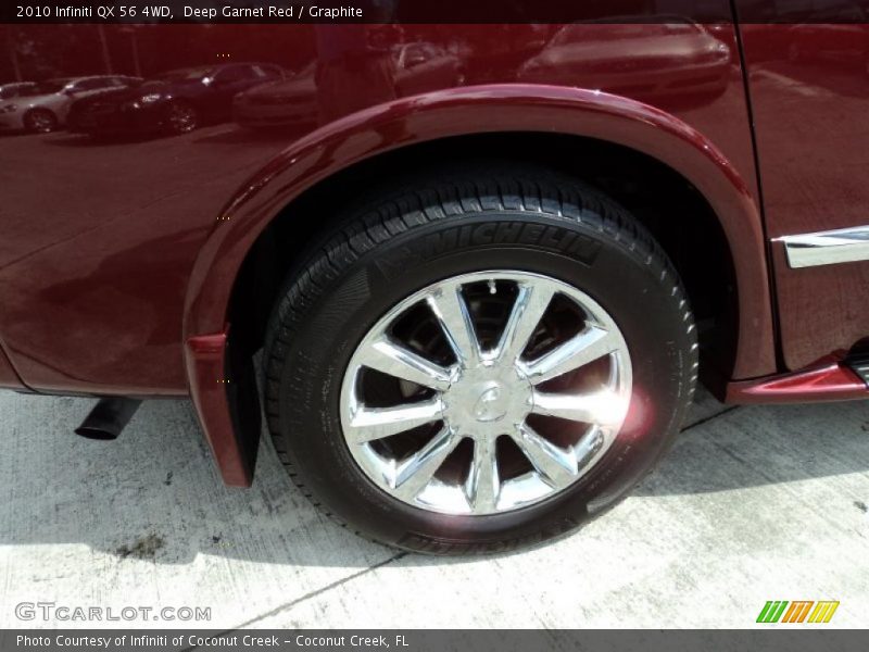 Deep Garnet Red / Graphite 2010 Infiniti QX 56 4WD