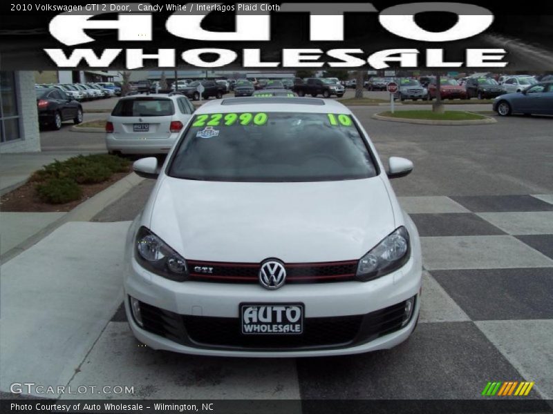 Candy White / Interlagos Plaid Cloth 2010 Volkswagen GTI 2 Door