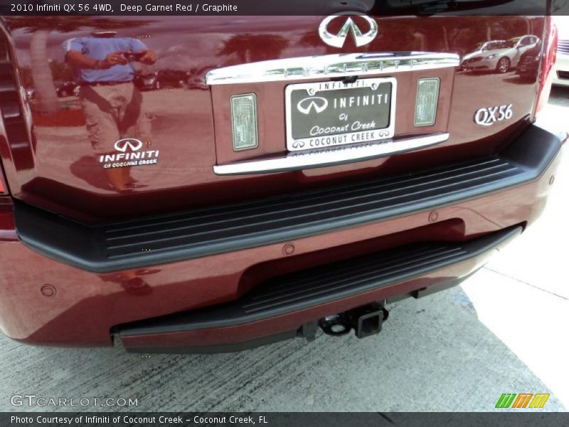 Deep Garnet Red / Graphite 2010 Infiniti QX 56 4WD