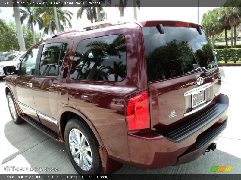 Deep Garnet Red / Graphite 2010 Infiniti QX 56 4WD