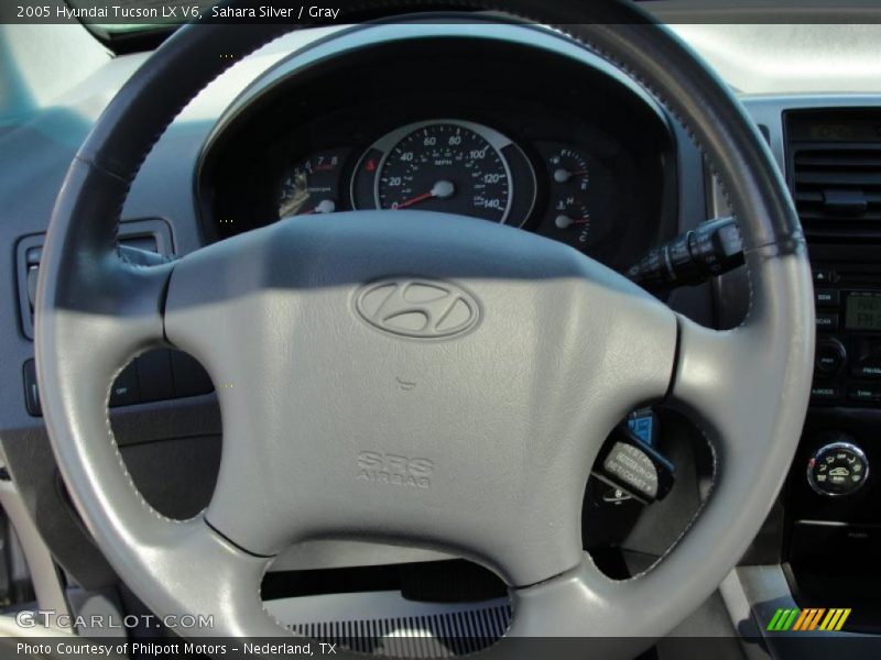 Sahara Silver / Gray 2005 Hyundai Tucson LX V6