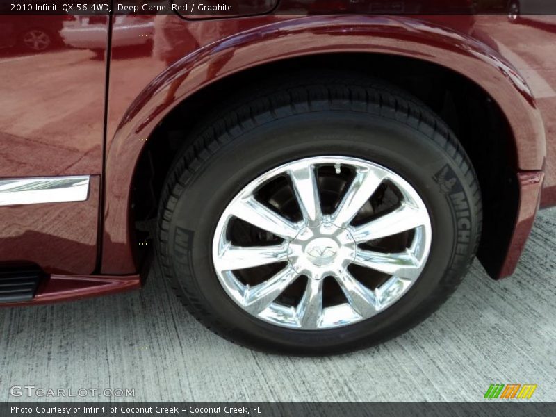 Deep Garnet Red / Graphite 2010 Infiniti QX 56 4WD