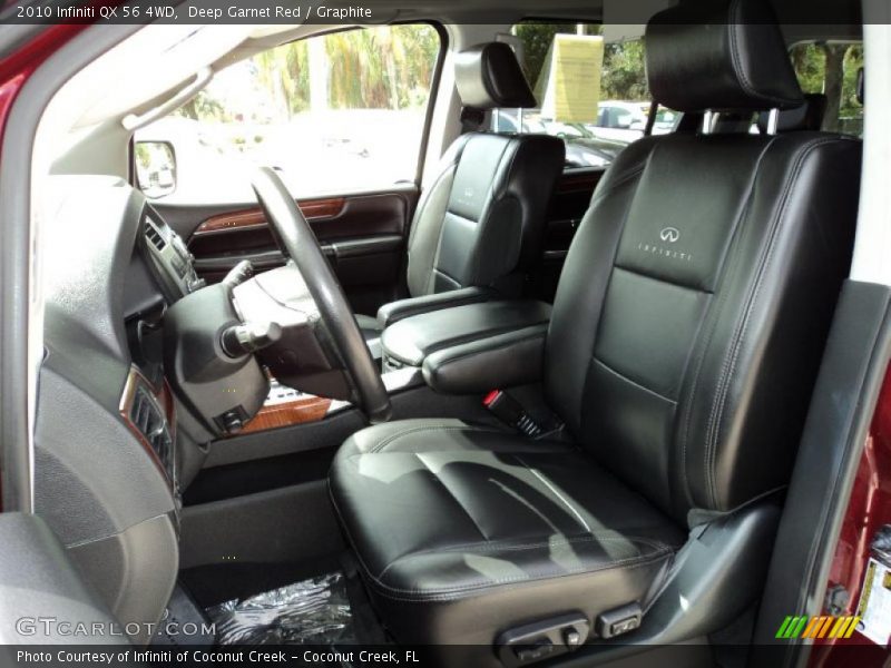 Deep Garnet Red / Graphite 2010 Infiniti QX 56 4WD